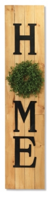 Decorative Wood Wall Décor With Wreath Accent, , large