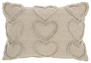 Decorative Mina Victory Life Styles 14" X 20" Pillow, Gray, large