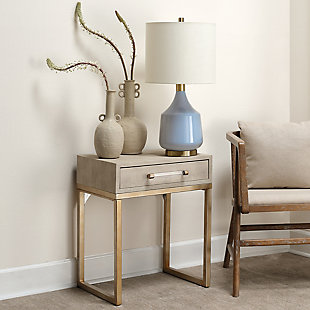 Home Accents Kain Side Table, White, rollover
