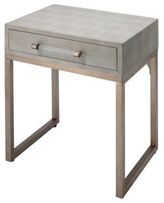 Relaxed Elegance Zayne Side Table, White, large