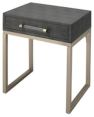 Home Accents Kain Side Table, Gray, rollover