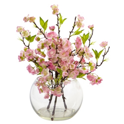 Home Accents Cherry Blossom in Large Vase, Pink