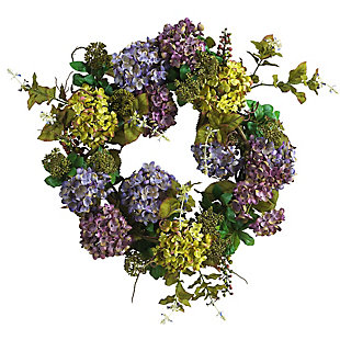 Home Accents 24" Mixed Hydrangea Wreath, , rollover
