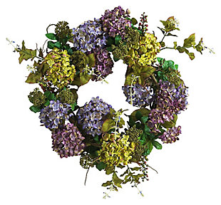 Home Accents 24" Mixed Hydrangea Wreath, , large