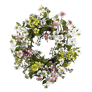 Home Accents 20” Dogwood Wreath, , rollover