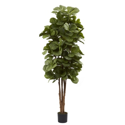 Home Accents 6’ Fiddle Leaf Fig Silk Tree, , large