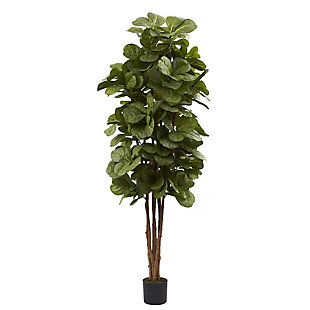 Home Accents 6’ Fiddle Leaf Fig Silk Tree, , rollover