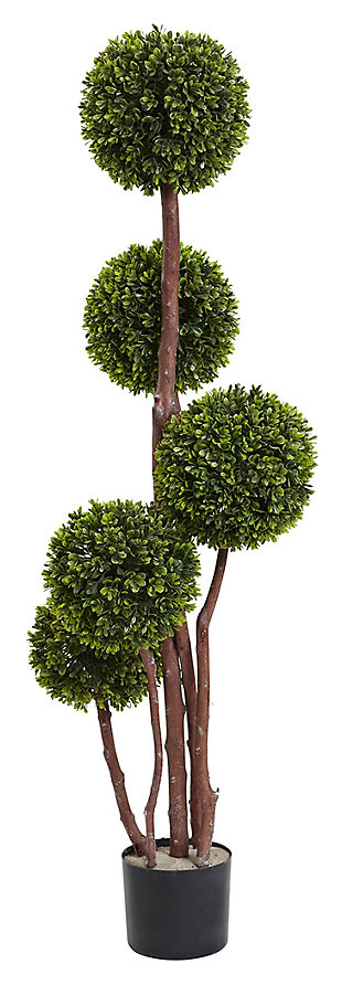 Home Accents 4’ Boxwood Five Ball Topiary UV Resistant (Indoor/Outdoor), , large