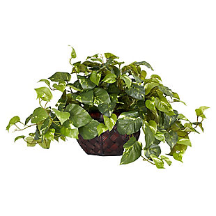 Home Accents Pothos with Decorative Vase Silk Plant, , rollover