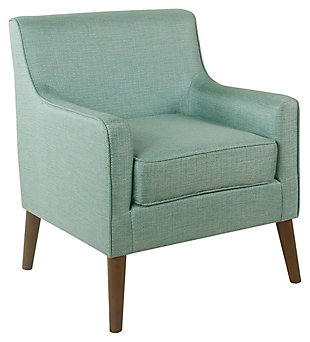HomePop Davis Mid-Century Accent Chair, Blue, large