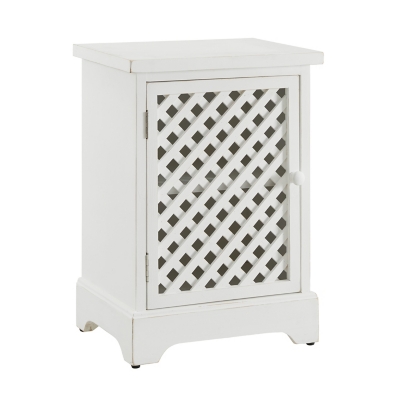 One Door Cabinet White, , large