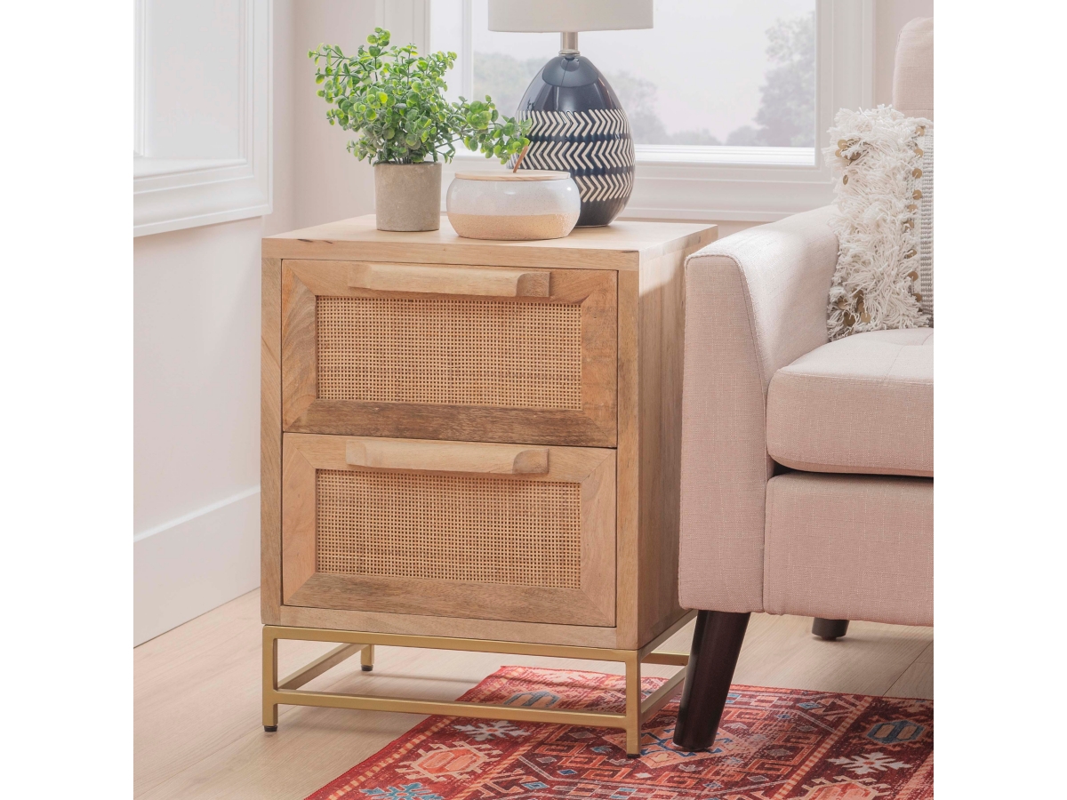 Rattan Cabinet Two Drawers