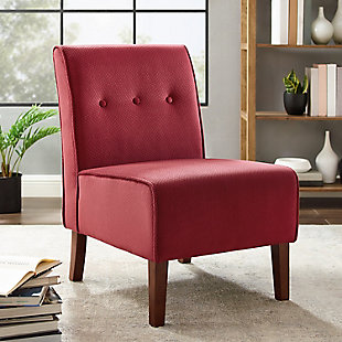 Linon Coco Accent Chair, Red, rollover