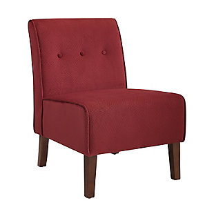 Linon Coco Accent Chair, Red, large