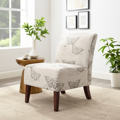 Sandy Butterfly Accent Chair, Dark Espresso