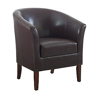 Blackberry Scotty Club Chair, Brown, large