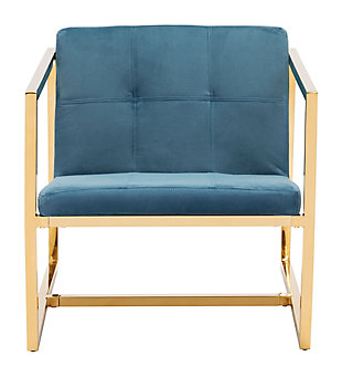 Modern Alt Blue Arm Chair, Blue, large