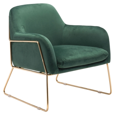 Modern Nadir Green Arm Chair, Green, large