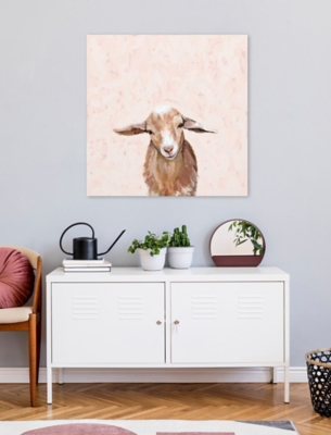 Greenbox Art Happy Goat Thoughts By Cathy Walters Canvas Wall Art 30 X30 Ashley Furniture Homestore