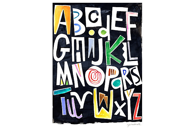 Given how fast they grow, you might want to stick with wall decals for a nursery or kids’ room. Fresh, funky and colorful, this wall decal designed by famed artist Jill McDonald will help your little ones master their ABC’s in style.Made of durable fabric | Removable, repositionable and reusable | Won’t damage walls or leave residue | Printed with non-toxic inks | Proudly printed in the USA