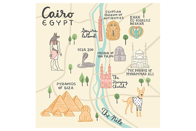 Given how fast they grow, you might just want to stick with wall decals. Satisfy their Cairo curiosity with this wall poster from famed artist Anne Bollman. Crafted of durable fabric, it’s removable, repositionable and reusable. Best of all, it won’t leave messy residue on your walls.Made of durable fabric | Removable, repositionable and reusable | Won’t damage walls or leave residue | Printed with non-toxic inks | Proudly printed in the USA