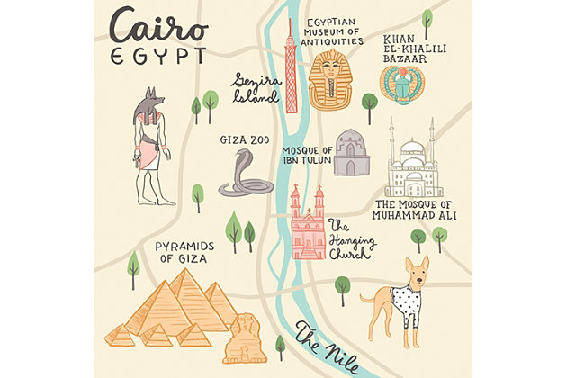 Given how fast they grow, you might just want to stick with wall decals. Satisfy their Cairo curiosity with this wall poster from famed artist Anne Bollman. Crafted of durable fabric, it’s removable, repositionable and reusable. Best of all, it won’t leave messy residue on your walls.Made of durable fabric | Removable, repositionable and reusable | Won’t damage walls or leave residue | Printed with non-toxic inks | Proudly printed in the USA