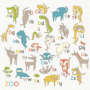 Love is forever. Wall coverings don’t have to be. Let your child have a room with a zoo as long as you please with this animal wall art decal designed by famed artist Nicole LaRue. Filled with incomparable color and detail to capture their imagination, this durable, delightful fabric wall decal is removable, repositionable and reusable. Best of all, it won’t damage your walls or leave a messy residue.Made of durable fabric | Removable, repositionable and reusable | Won’t damage walls or leave residue | Printed with non-toxic inks | Proudly printed in the USA