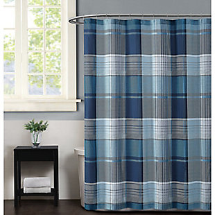 Pem America Truly Soft Trey Shower Curtain, , rollover