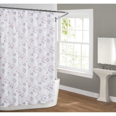 Pem America Cottage Classics Rose Dusk Shower Curtain, , rollover