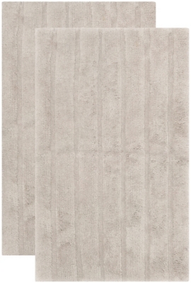 Safavieh Spa Stripe Tufted Bath Mat, Gray, large