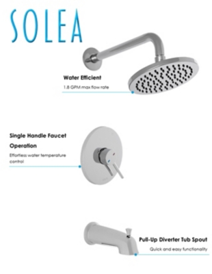 Safavieh Evoke Square Bathtub and Shower Faucet Set, , rollover