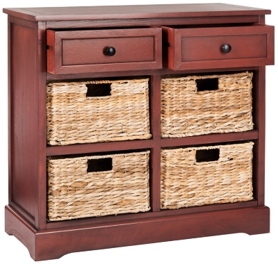 Safavieh Herman Storage Unit with Wicker Baskets