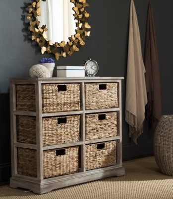 A600002772 Safavieh Keenan 6 Wicker Basket Storage Chest, Vin sku A600002772