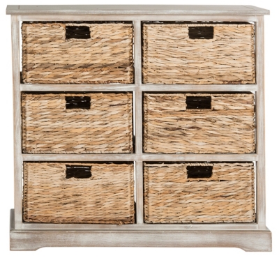 Drawer Storage Cabinet 3 TIER Drawer Wicker Baskets Storage Unit