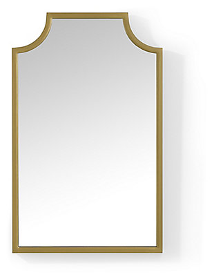 Crosley Aimee Bath Mirror, Gold, large