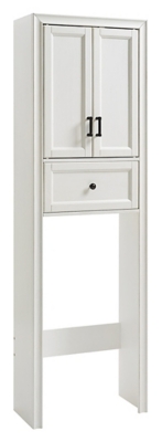 Bathroom Furniture White Slimline 4 Drawer Unit Cabinet Storage Space-Saving