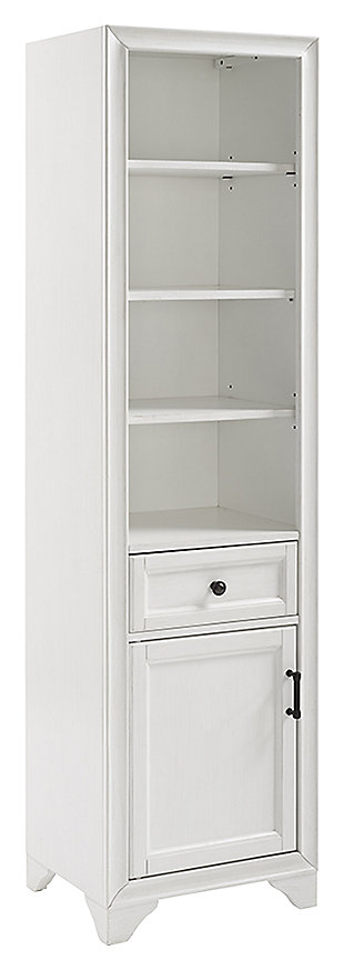 Crosley Tara Linen Cabinet, White, large