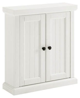 Crosley Lydia Tall Bathroom Cabinet in Gray