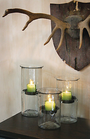 Home Accents Candle Holder, Transparent, rollover