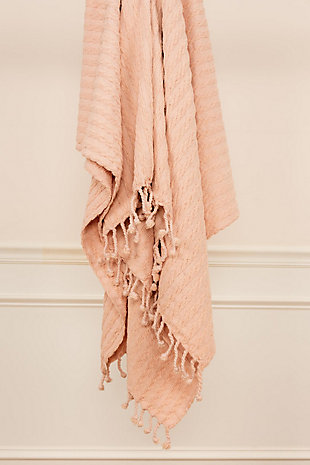 Home Accent 50" x 60" Throw, Blush, large