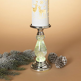 Christmas 10.25-inch Battery Operated Water Globe Candle Holder, , rollover