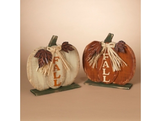 Fall Assorted Metal Pumpkins (Set of 2) | Ashley