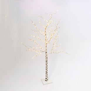 Christmas 82.67-inch Lighted Birch Tree With 250 Warm White Led Lights, , large