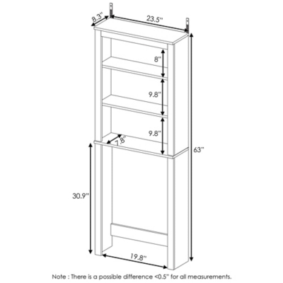 Furinno Indo Open Bath Cabinet Ashley Furniture Homestore
