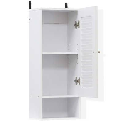 Furinno Indo Slim Wall Cabinet, White, large