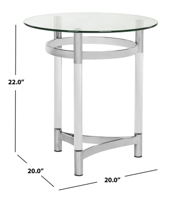 Safavieh Letty Round Acrylic End Table | Ashley