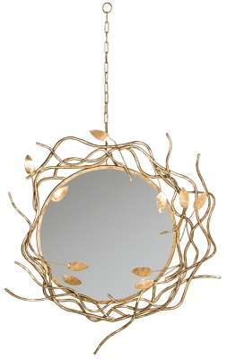 Safavieh Gold Wreath Mirror, , large