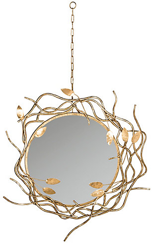 Safavieh Gold Wreath Mirror, , large