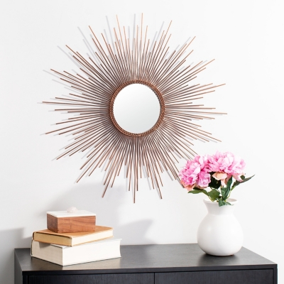 Safavieh Genevieve Sunburst Mirror, Copper