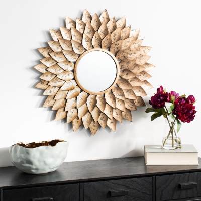 A600003257 Safavieh Lana Sunburst Mirror, Gold sku A600003257